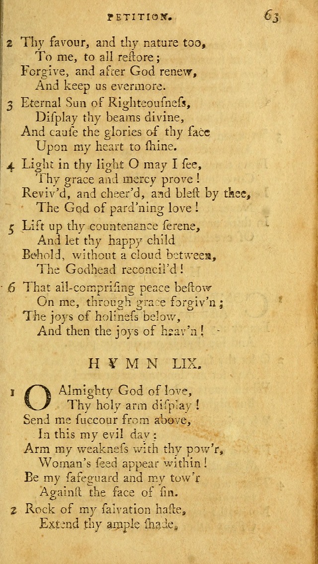 A Pocket hymn book, designed as a constant companion for the pious: collected from various authors page 70