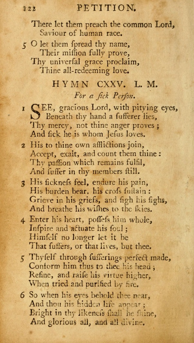A Pocket hymn-book, designed as a constant companion for the pious: collected from various authors (11th ed.) page 122