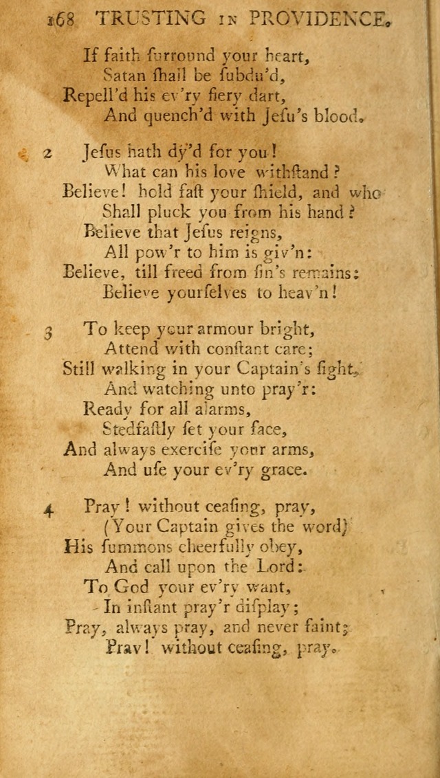 A Pocket hymn-book, designed as a constant companion for the pious: collected from various authors (11th ed.) page 168