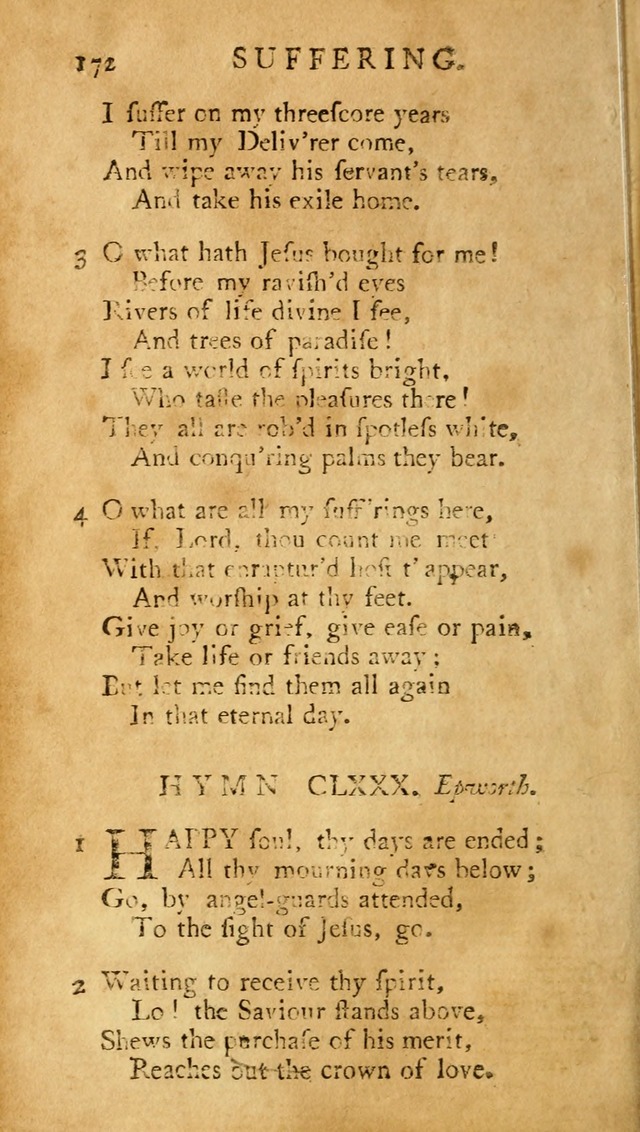 A Pocket hymn-book, designed as a constant companion for the pious: collected from various authors (11th ed.) page 172