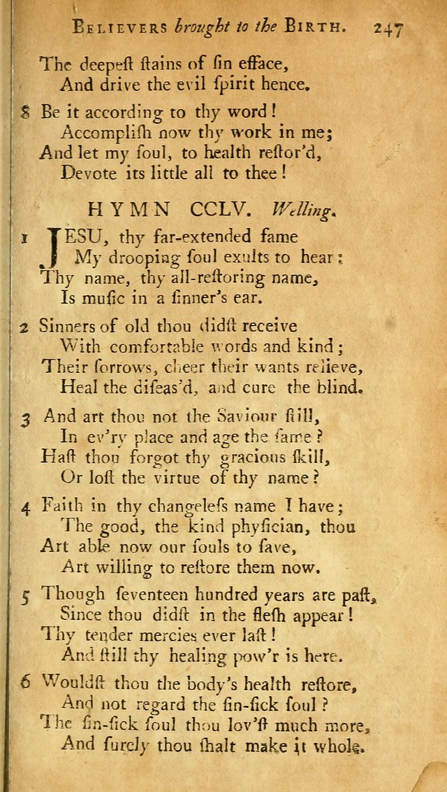 A Pocket hymn-book, designed as a constant companion for the pious: collected from various authors (11th ed.) page 247