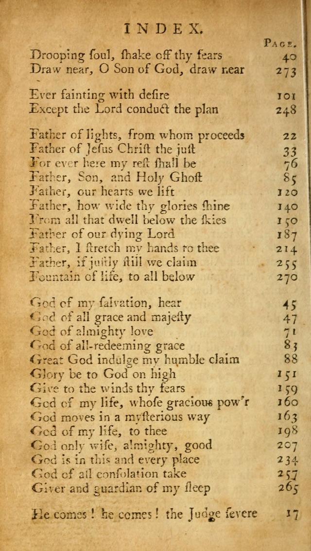 A Pocket hymn-book, designed as a constant companion for the pious: collected from various authors (11th ed.) page 280