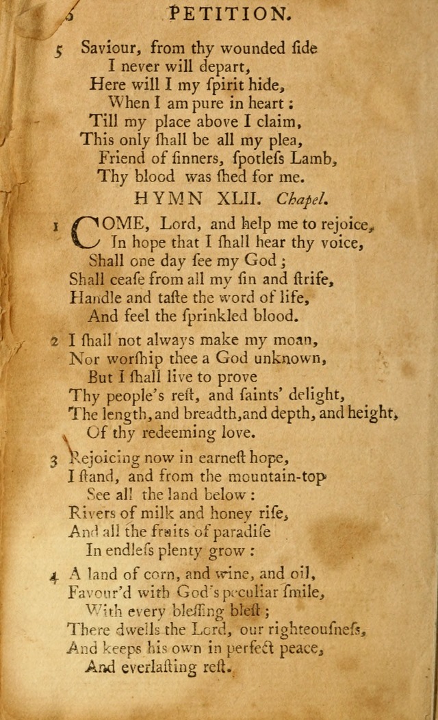 A Pocket hymn-book, designed as a constant companion for the pious: collected from various authors (11th ed.) page 46
