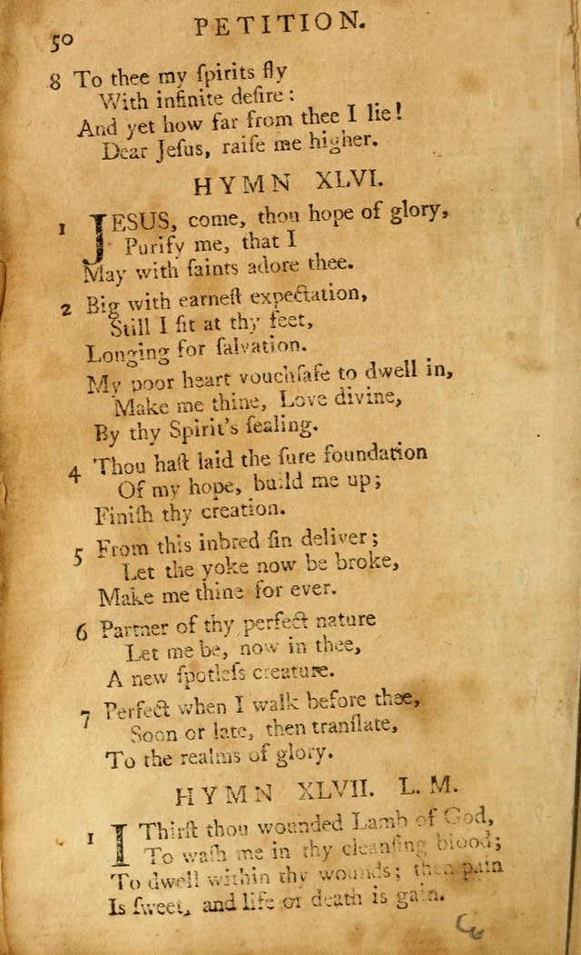 A Pocket hymn-book, designed as a constant companion for the pious: collected from various authors (11th ed.) page 50