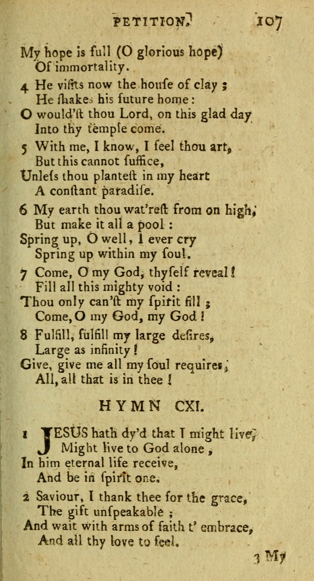 A Pocket Hymn Book: designed as a constant companion for the pious, collected from various authors (9th ed.) page 107