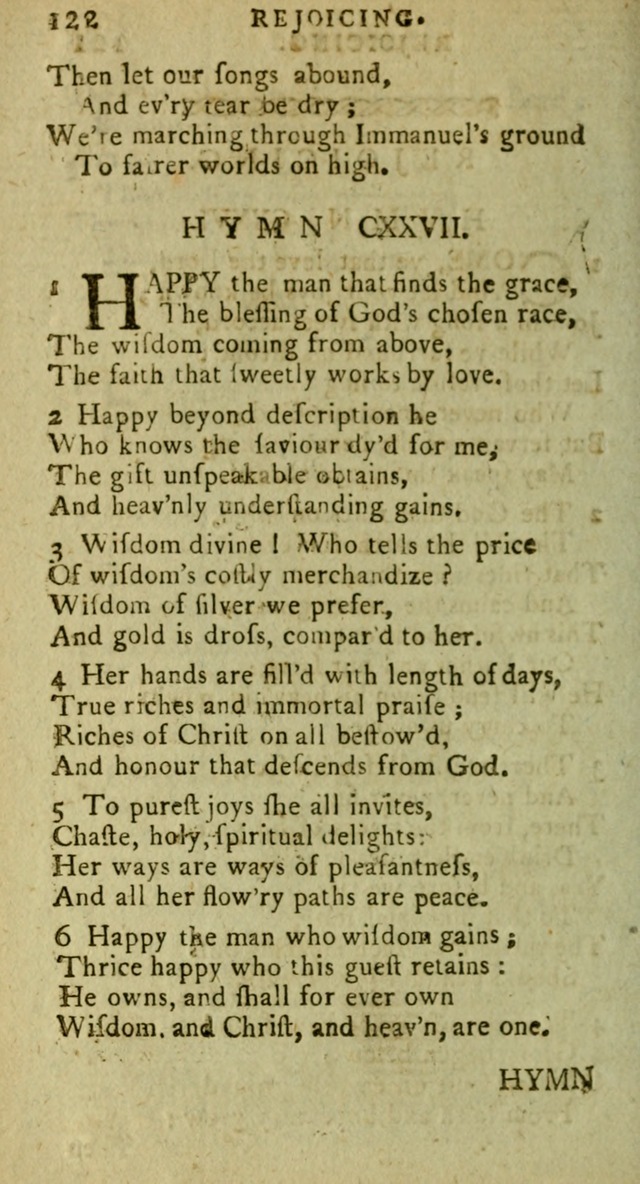 A Pocket Hymn Book: designed as a constant companion for the pious, collected from various authors (9th ed.) page 122