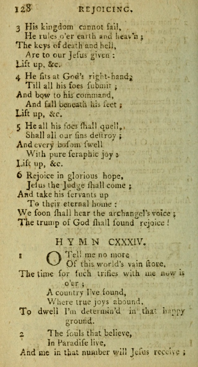 A Pocket Hymn Book: designed as a constant companion for the pious, collected from various authors (9th ed.) page 128