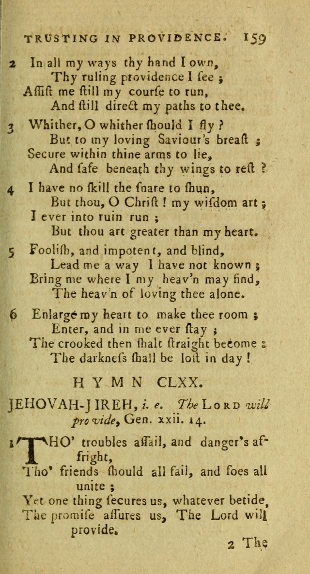 A Pocket Hymn Book: designed as a constant companion for the pious, collected from various authors (9th ed.) page 159