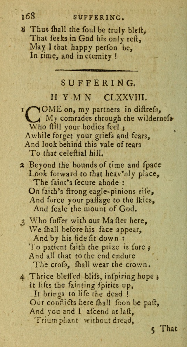 A Pocket Hymn Book: designed as a constant companion for the pious, collected from various authors (9th ed.) page 168