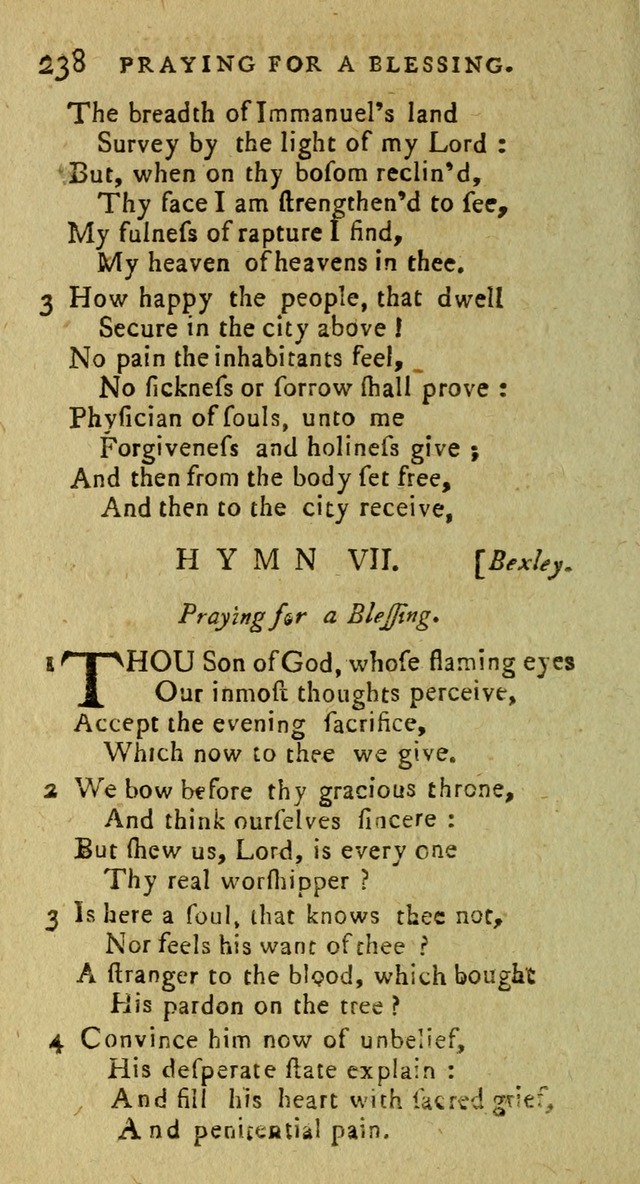 A Pocket Hymn Book: designed as a constant companion for the pious, collected from various authors (9th ed.) page 238