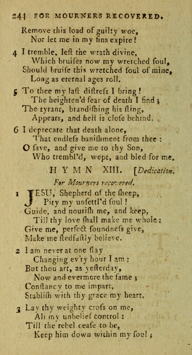A Pocket Hymn Book: designed as a constant companion for the pious, collected from various authors (9th ed.) page 244