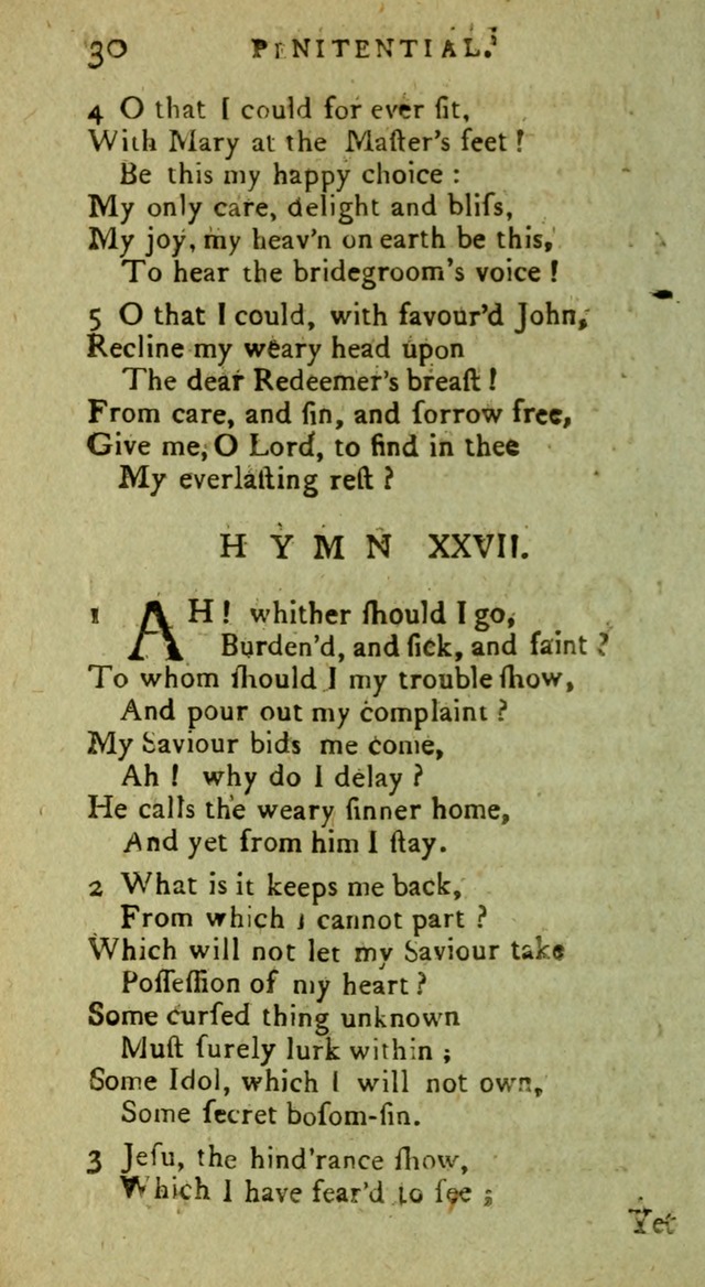 A Pocket Hymn Book: designed as a constant companion for the pious, collected from various authors (9th ed.) page 30