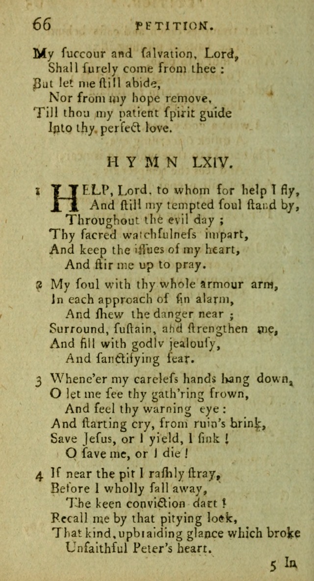 A Pocket Hymn Book: designed as a constant companion for the pious, collected from various authors (9th ed.) page 66