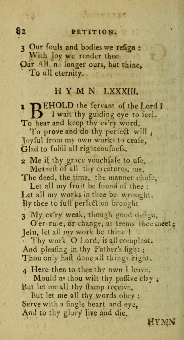 A Pocket Hymn Book: designed as a constant companion for the pious, collected from various authors (9th ed.) page 82