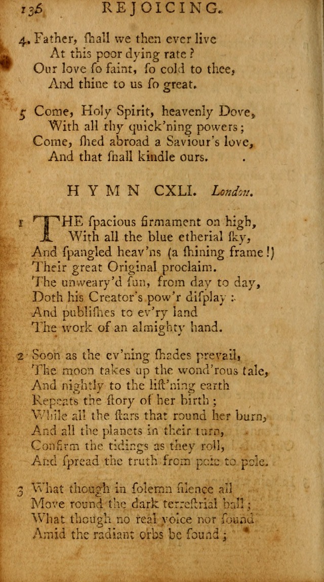 A Pocket Hymn-book: designed as a constant companion for the pious, collected from various authors (18th ed.) page 130