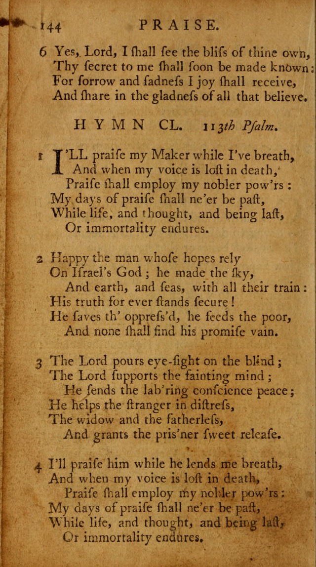A Pocket Hymn-book: designed as a constant companion for the pious, collected from various authors (18th ed.) page 138