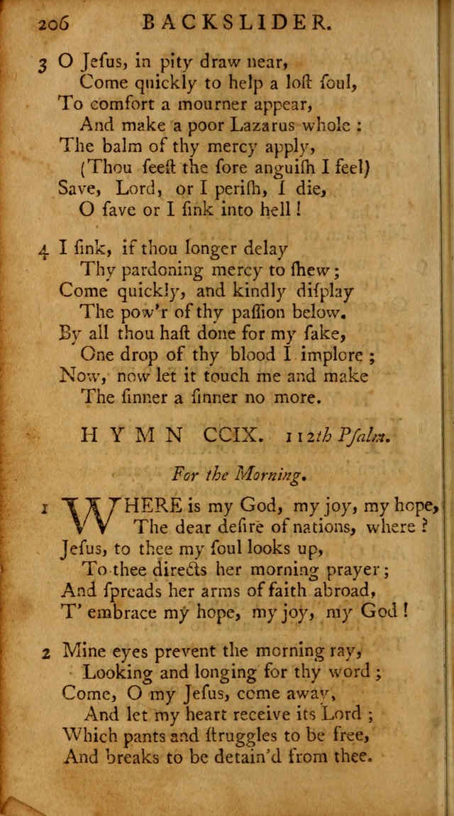 A Pocket Hymn-book: designed as a constant companion for the pious, collected from various authors (18th ed.) page 200