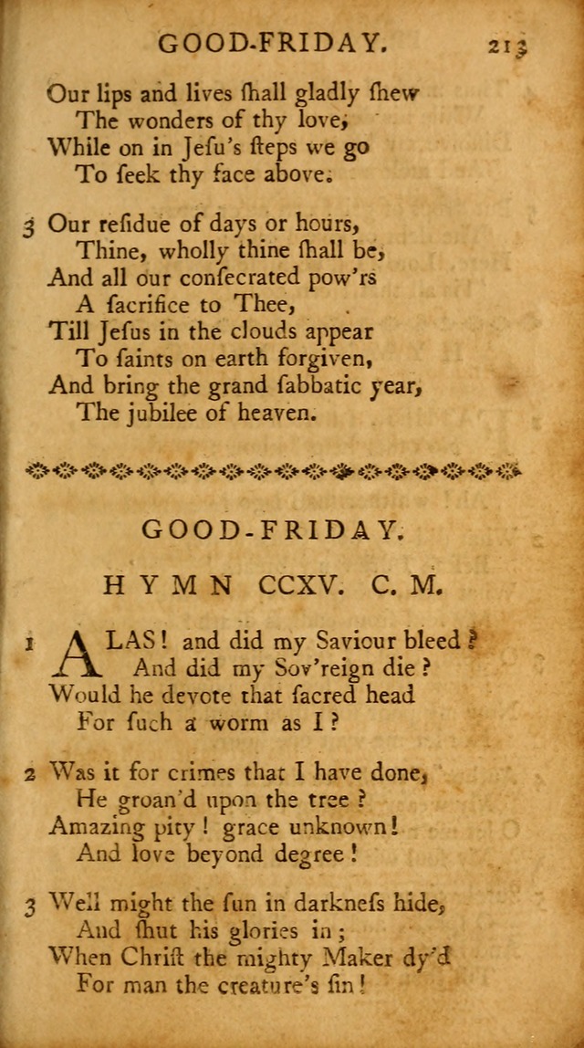 A Pocket Hymn-book: designed as a constant companion for the pious, collected from various authors (18th ed.) page 207
