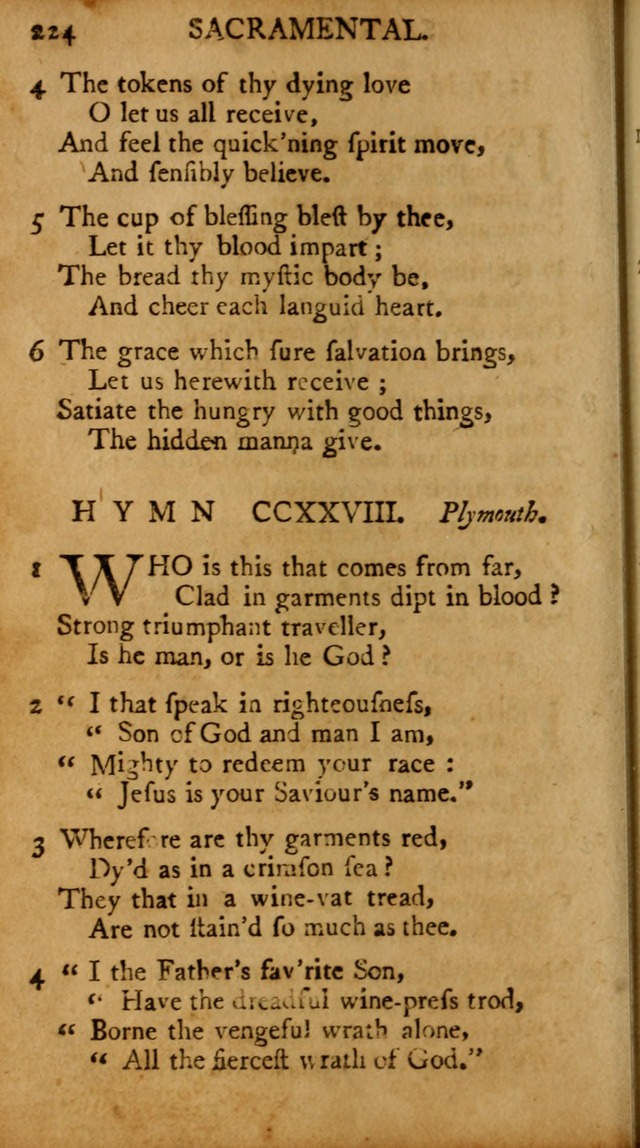 A Pocket Hymn-book: designed as a constant companion for the pious, collected from various authors (18th ed.) page 218