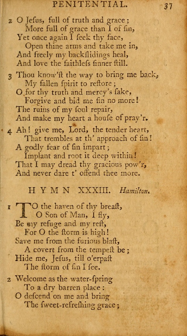 A Pocket Hymn-book: designed as a constant companion for the pious, collected from various authors (18th ed.) page 39
