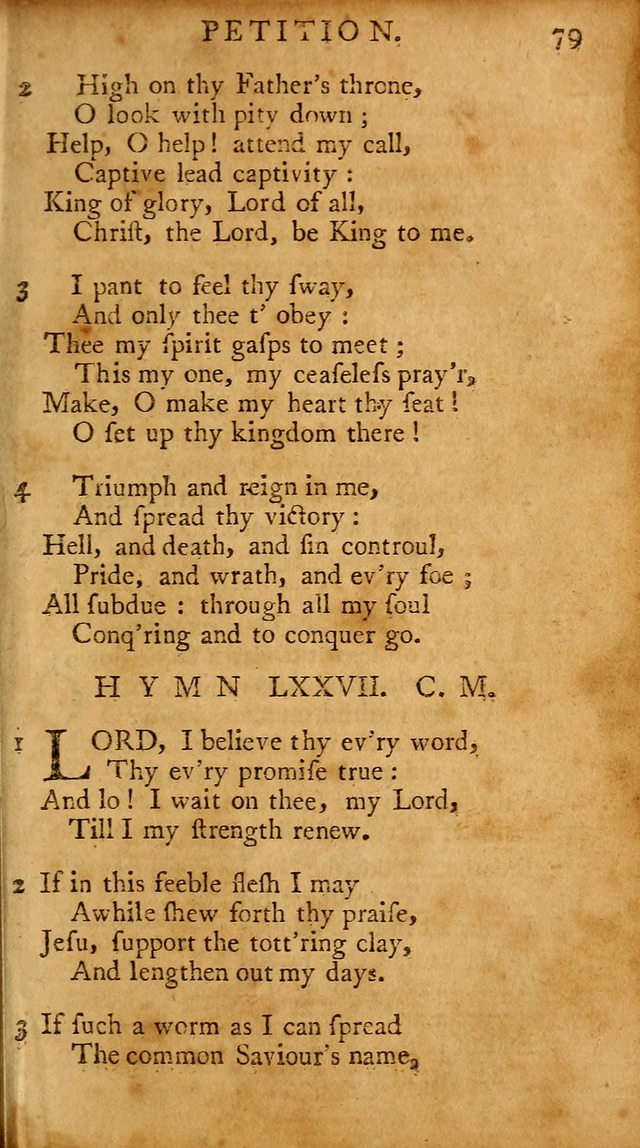 A Pocket Hymn-book: designed as a constant companion for the pious, collected from various authors (18th ed.) page 81