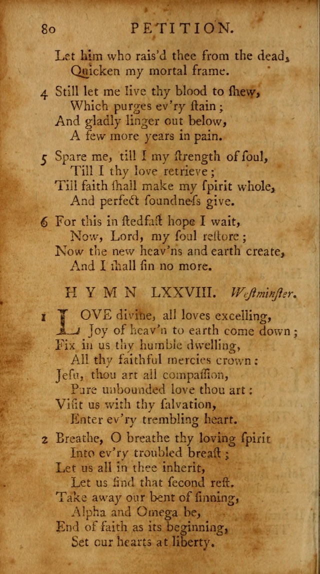 A Pocket Hymn-book: designed as a constant companion for the pious, collected from various authors (18th ed.) page 82