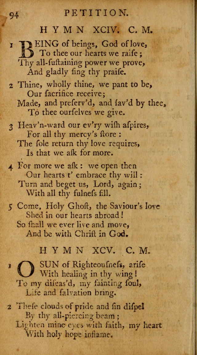 A Pocket Hymn-book: designed as a constant companion for the pious, collected from various authors (18th ed.) page 96