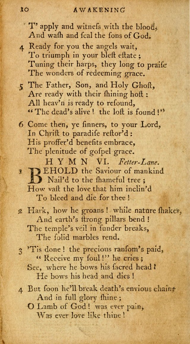 A Pocket Hymn-Book: designed as a constant companion for the pious: collected from various authors. (21st ed.) page 10