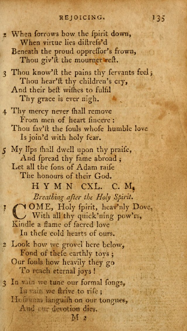 A Pocket Hymn-Book: designed as a constant companion for the pious: collected from various authors. (21st ed.) page 135