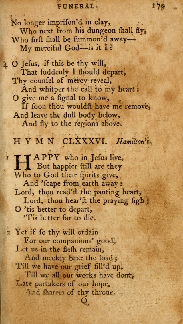 A Pocket Hymn-Book: designed as a constant companion for the pious: collected from various authors. (21st ed.) page 179
