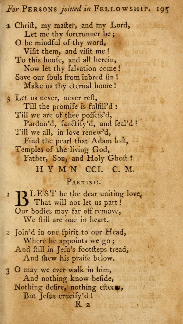 A Pocket Hymn-Book: designed as a constant companion for the pious: collected from various authors. (21st ed.) page 195