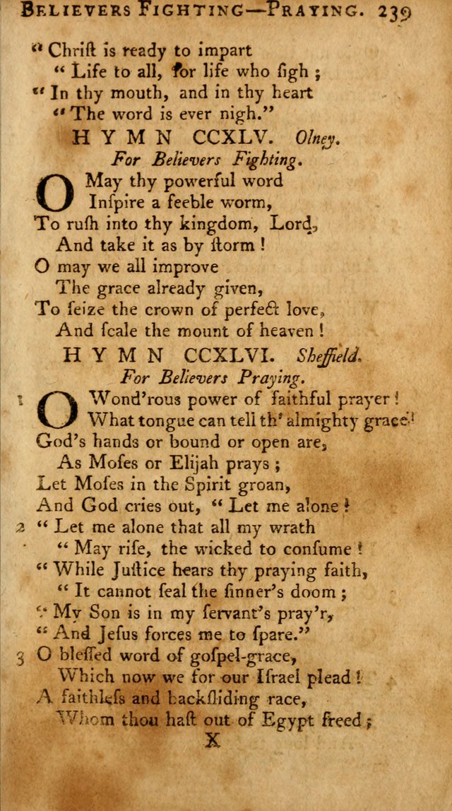 A Pocket Hymn-Book: designed as a constant companion for the pious: collected from various authors. (21st ed.) page 239