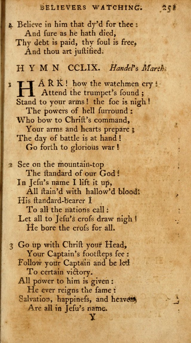 A Pocket Hymn-Book: designed as a constant companion for the pious: collected from various authors. (21st ed.) page 251