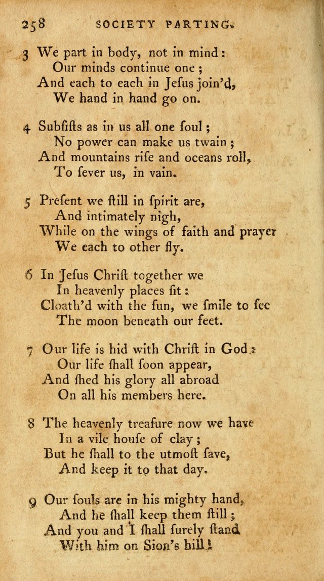 A Pocket Hymn-Book: designed as a constant companion for the pious: collected from various authors. (21st ed.) page 258