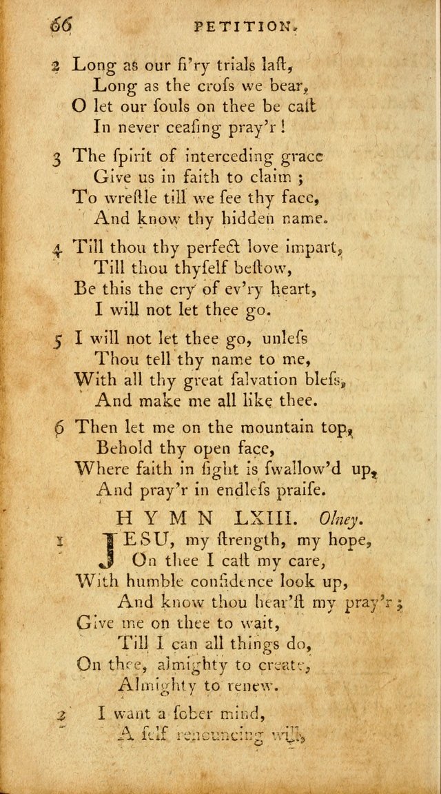 A Pocket Hymn-Book: designed as a constant companion for the pious: collected from various authors. (21st ed.) page 66
