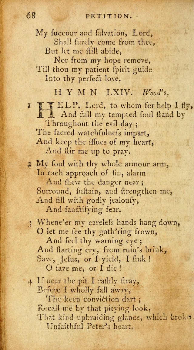 A Pocket Hymn-Book: designed as a constant companion for the pious: collected from various authors. (21st ed.) page 68