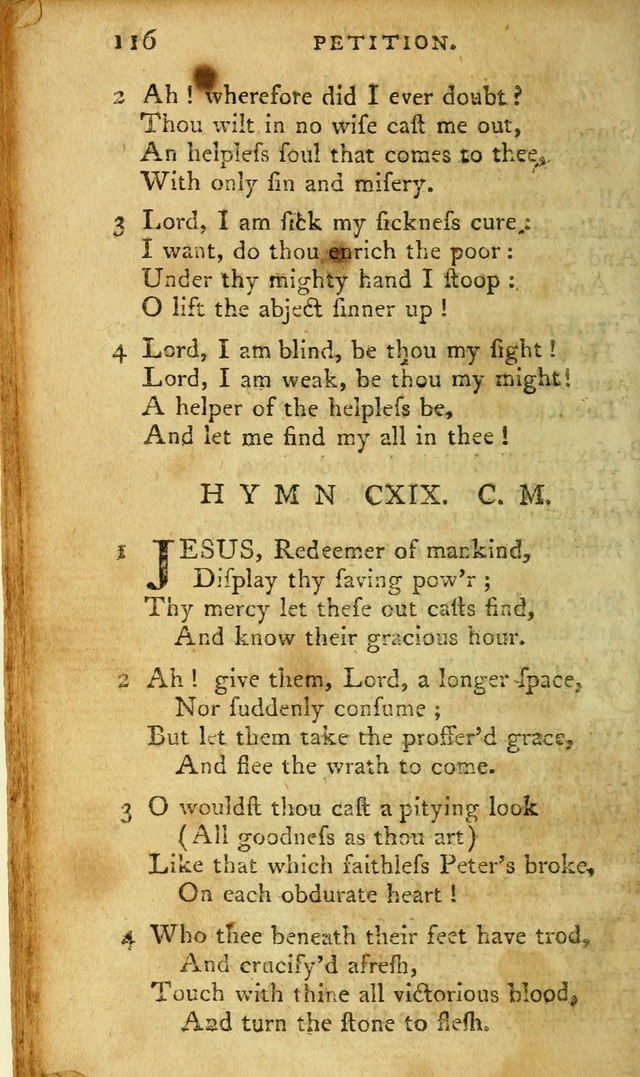 A Pocket hymn-book, designed as a constant companion for the pious: collected from various authors page 129