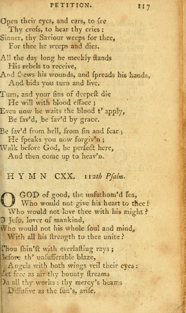 A Pocket hymn-book, designed as a constant companion for the pious: collected from various authors page 130