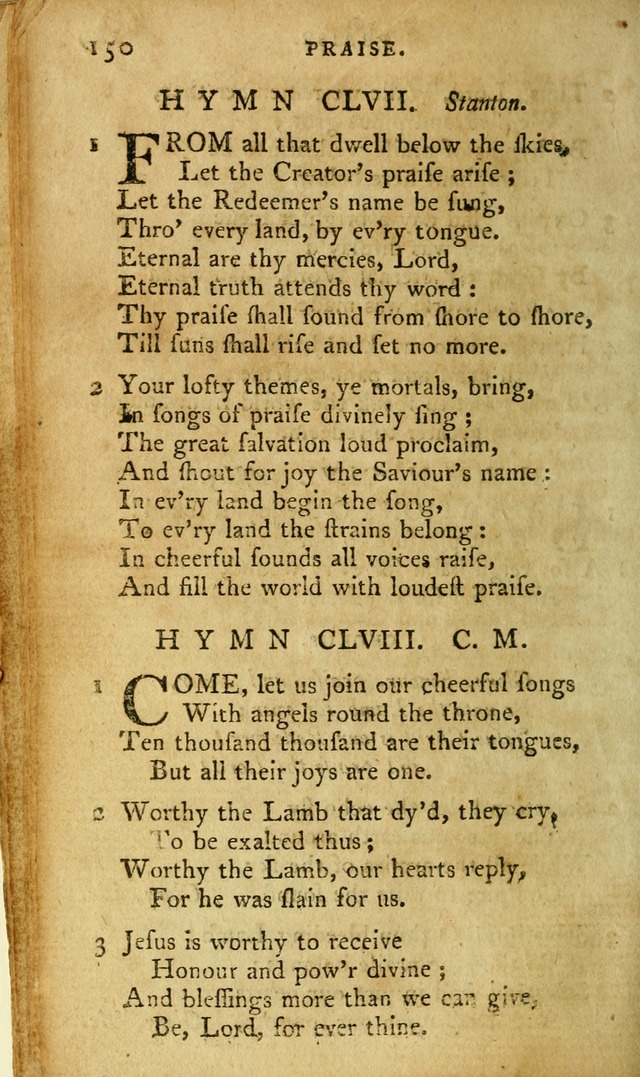 A Pocket hymn-book, designed as a constant companion for the pious: collected from various authors page 165