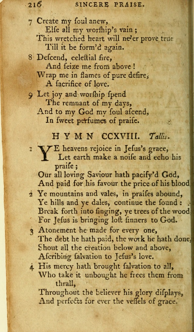 A Pocket hymn-book, designed as a constant companion for the pious: collected from various authors page 231