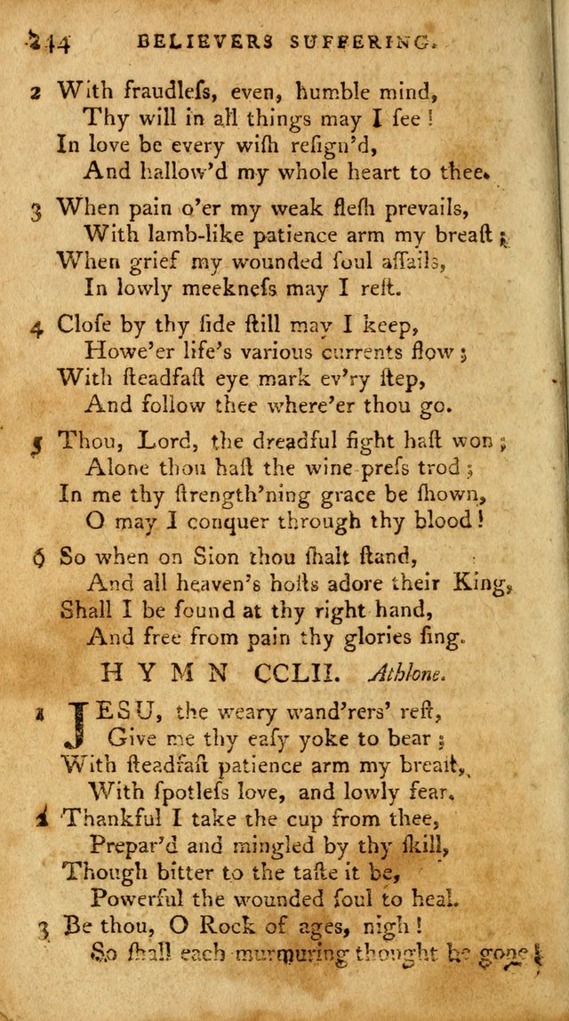 A Pocket Hymn Book, Designed as a Constant Companion for the Pious,  Collected from Various Authors. 28th ed. page 244