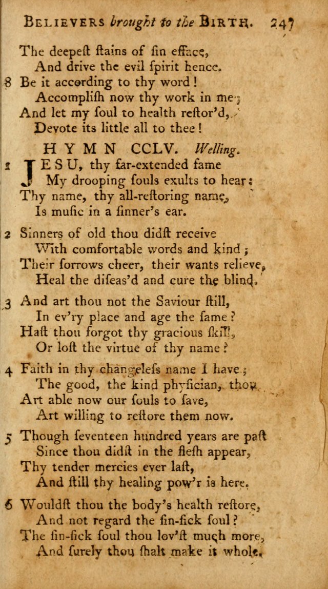A Pocket Hymn Book, Designed as a Constant Companion for the Pious,  Collected from Various Authors. 28th ed. page 247