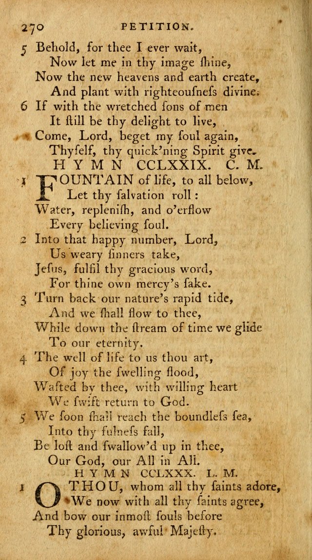 A Pocket Hymn Book, Designed as a Constant Companion for the Pious,  Collected from Various Authors. 28th ed. page 270