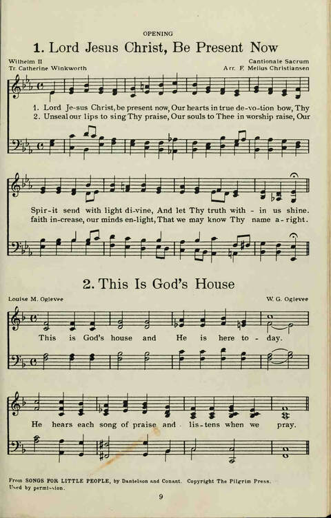 The Primary Hymn Book: Hymns and Songs for Little Children page 1