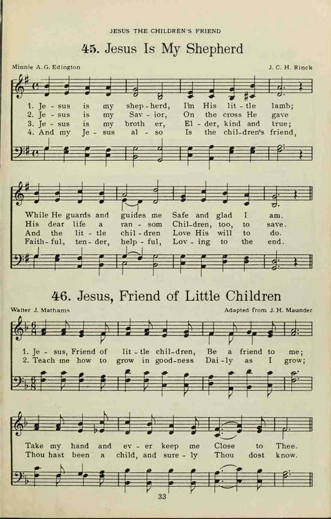 The Primary Hymn Book: Hymns and Songs for Little Children page 27