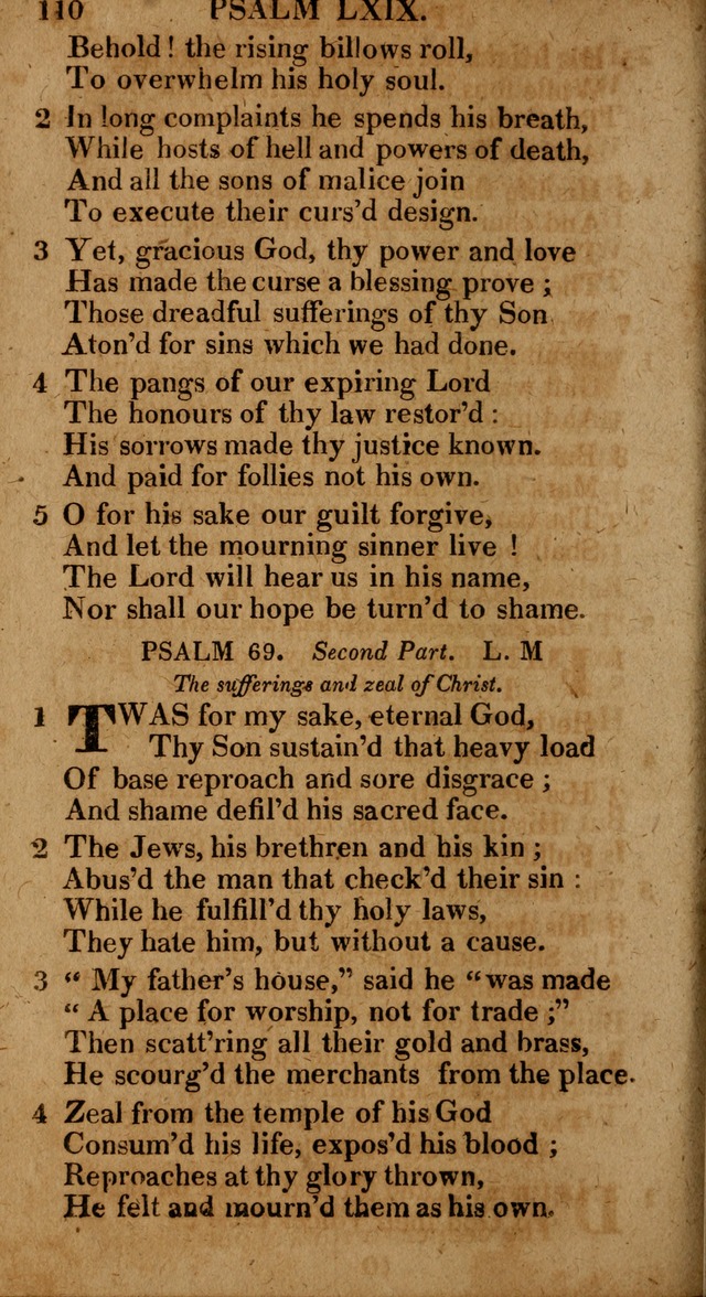The Psalms and Hymns: with the catechism, confession of faith and liturgy of the Reformed Dutch Church in North America page 110