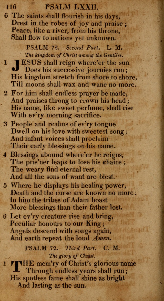 The Psalms and Hymns: with the catechism, confession of faith and liturgy of the Reformed Dutch Church in North America page 116