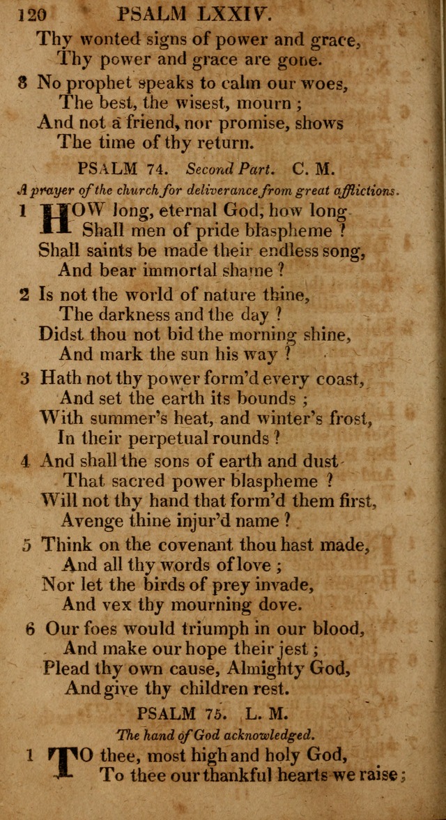 The Psalms and Hymns: with the catechism, confession of faith and liturgy of the Reformed Dutch Church in North America page 120