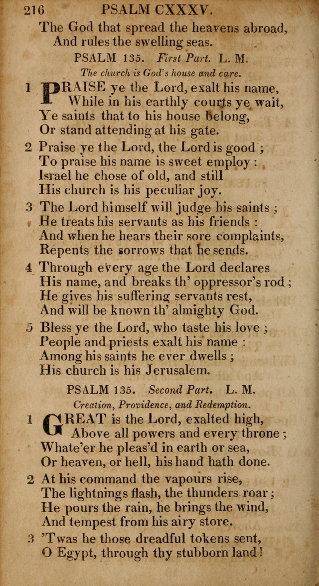 The Psalms and Hymns: with the catechism, confession of faith and liturgy of the Reformed Dutch Church in North America page 216