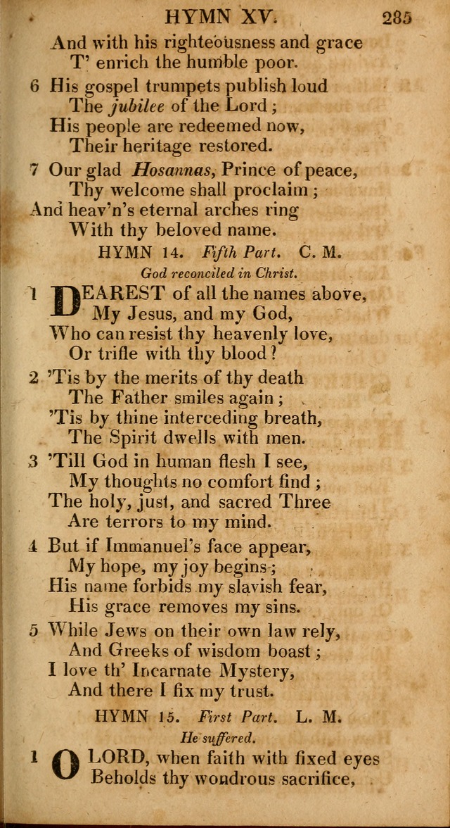 The Psalms and Hymns: with the catechism, confession of faith and liturgy of the Reformed Dutch Church in North America page 285
